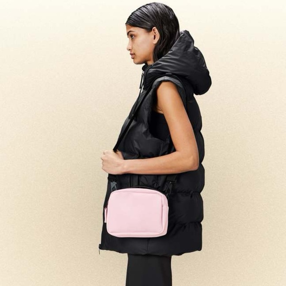NWT Rains Box Bag In Color Candy Pink Crossbody W3 - Picture 2 of 16